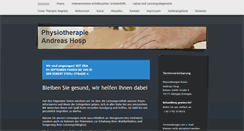 Desktop Screenshot of physiotherapie-hosp.de