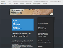 Tablet Screenshot of physiotherapie-hosp.de